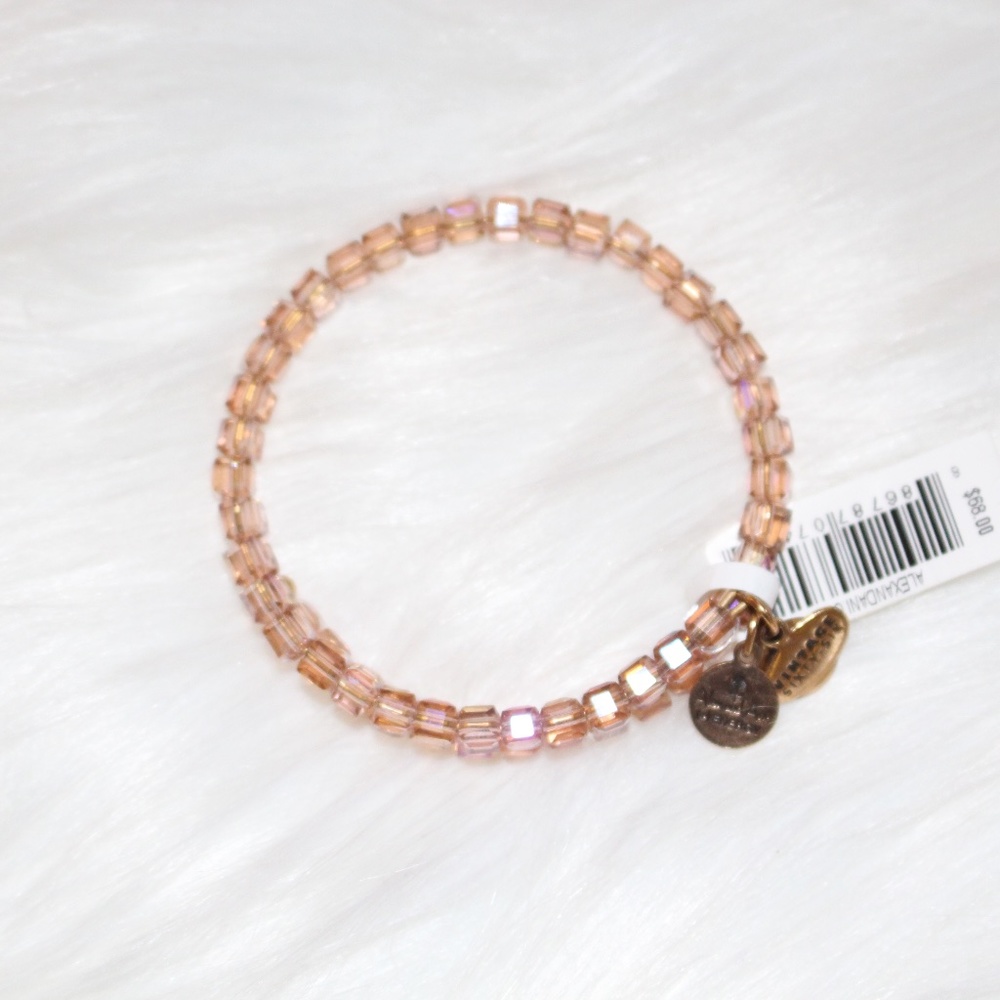 Alex and Ani, Embrace the Power of Positivity Starry-Eyed wrap Bracelet in Blush